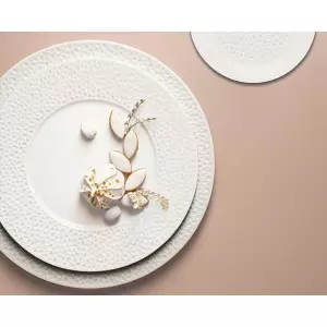 Location assiette perle de rosée pour vaisselle de réception - Loca Réception