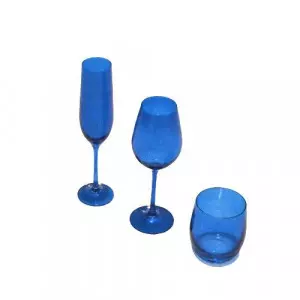 location verres bleus pour vaisselle de réception