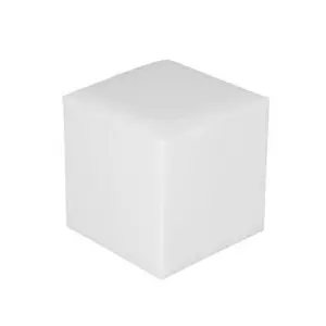 Location pouf blanc pour mobilier de réception - Loca reception