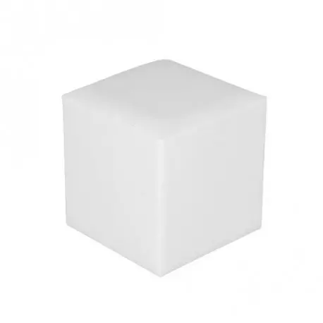 Location pouf blanc pour mobilier de réception - Loca reception