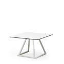 Table basse Lina Blanc plateau blanc