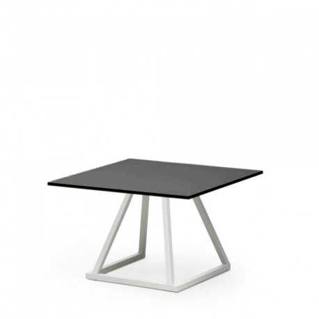 Table basse Lina Blanc plateau noir