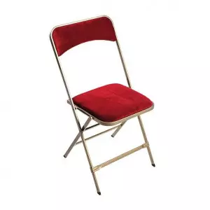 Chaise Velours luxe rouge - 1