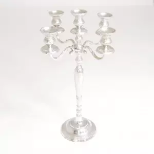 Chandelier argent 5 branches - 2