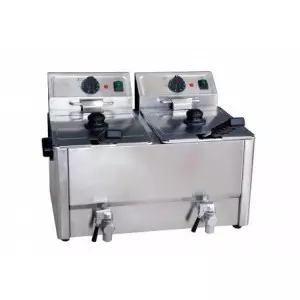 Friteuse double électrique 2 x 8 L