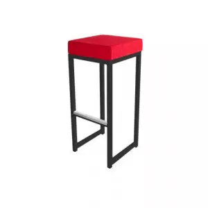 Tabouret kubo rouge loca