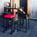 Tabouret kubo rouge loca