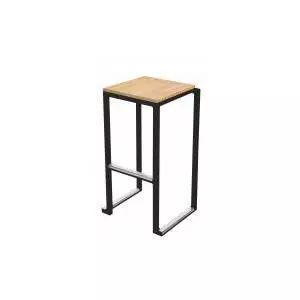 Tabouret kubo rouge loca