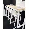 Tabouret kasar blanc locareception